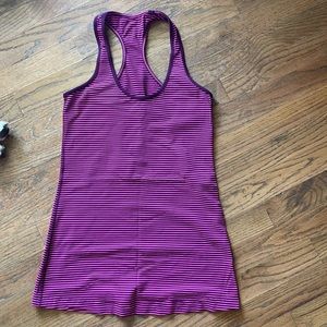 Lululemon pink stripe racer back 6
